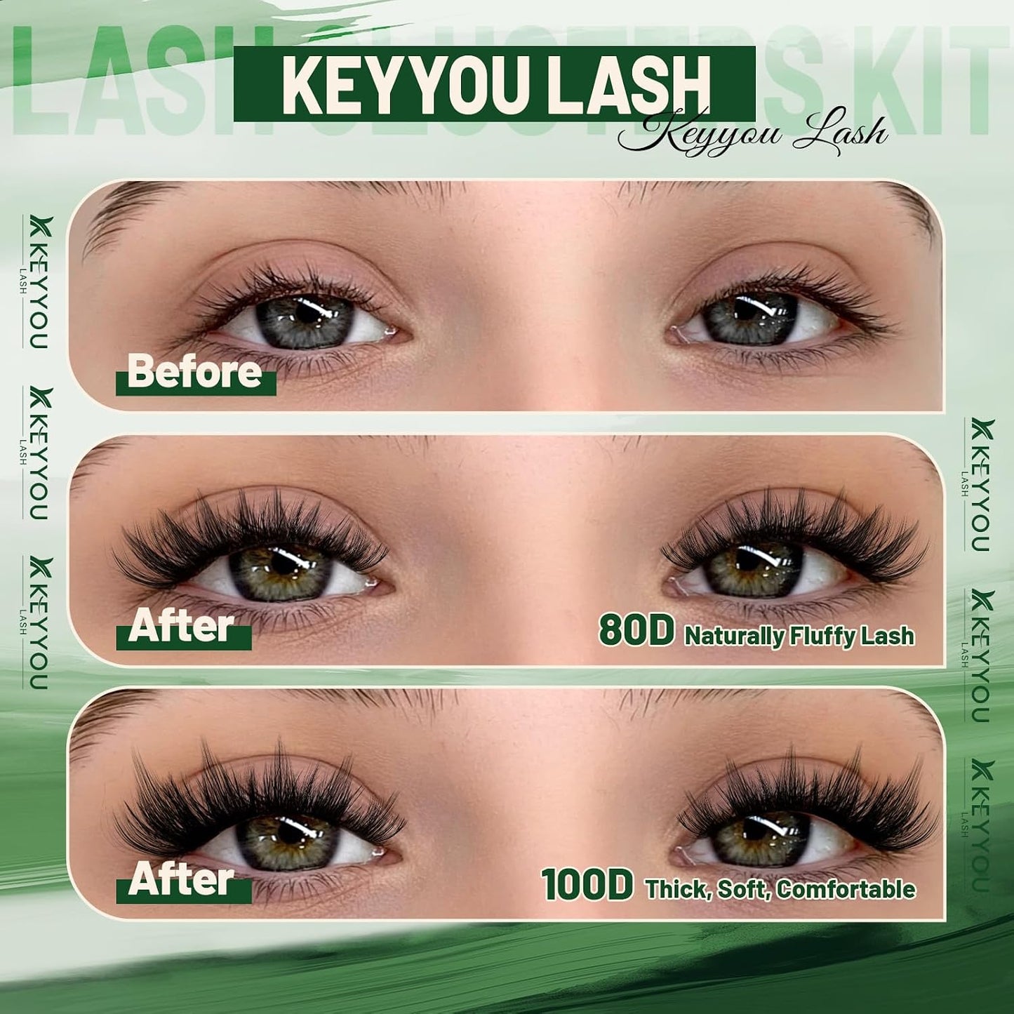Spiky Manga Lash Clusters - 12-20mm Anime Eyelash Extensions | 80D & 100D Volume DIY Fairy Lashes