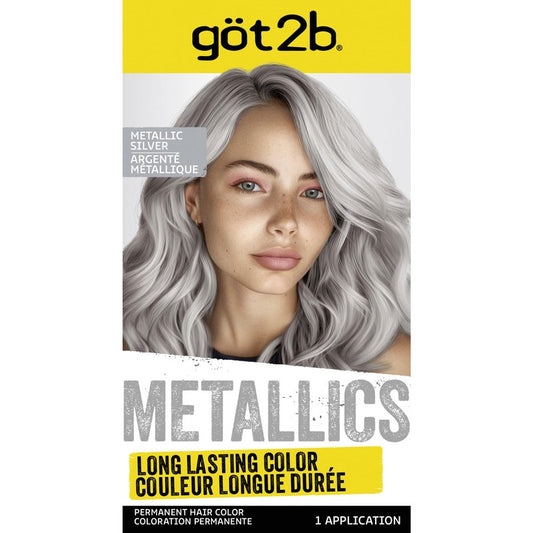 Got2b Metallics Permanent Hair Color, M71 Metallics Silver