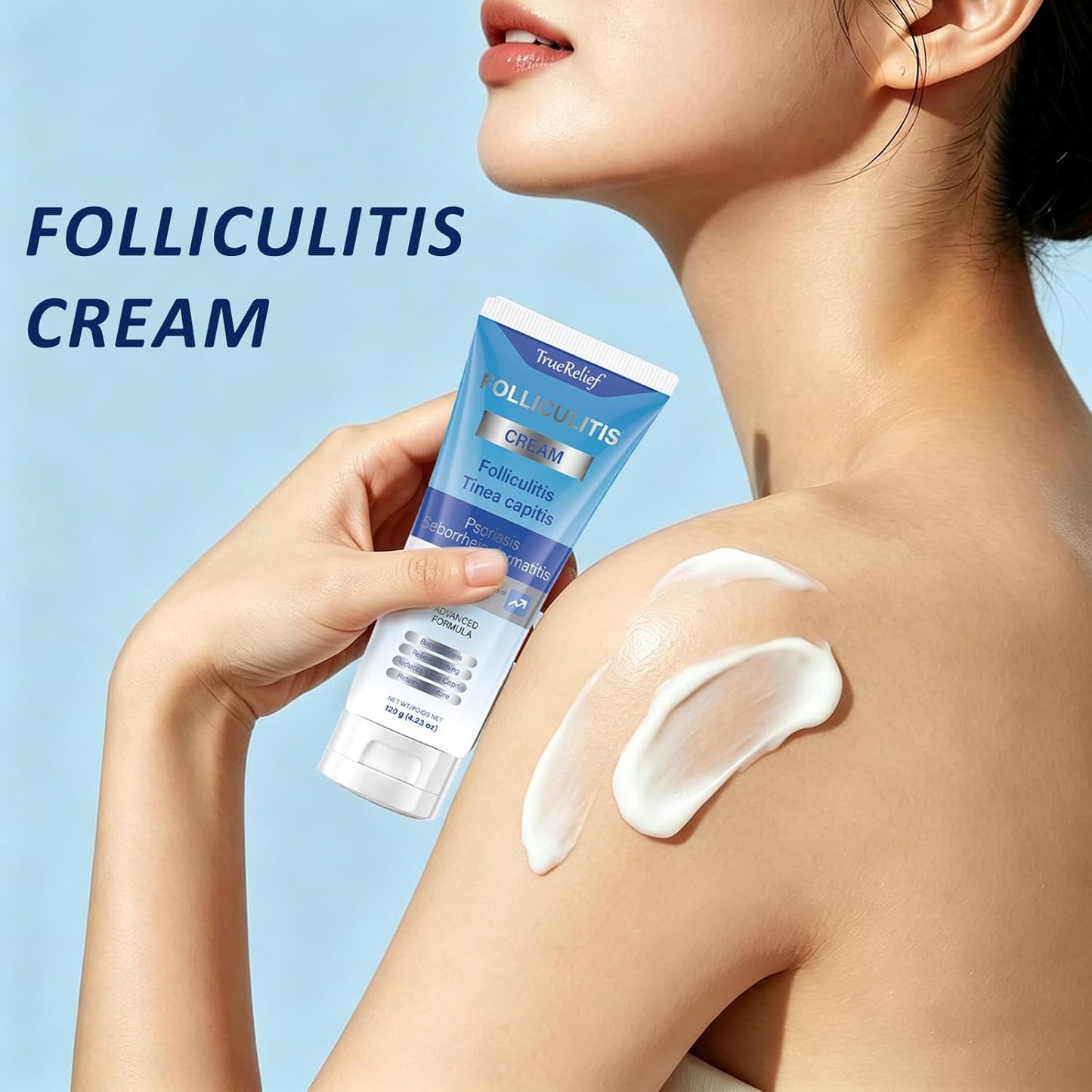 Folliculitis Cream - Post-Shave Moisturizer for Face, Neck & Bikini Line - Gentle Formula | 4.23 oz