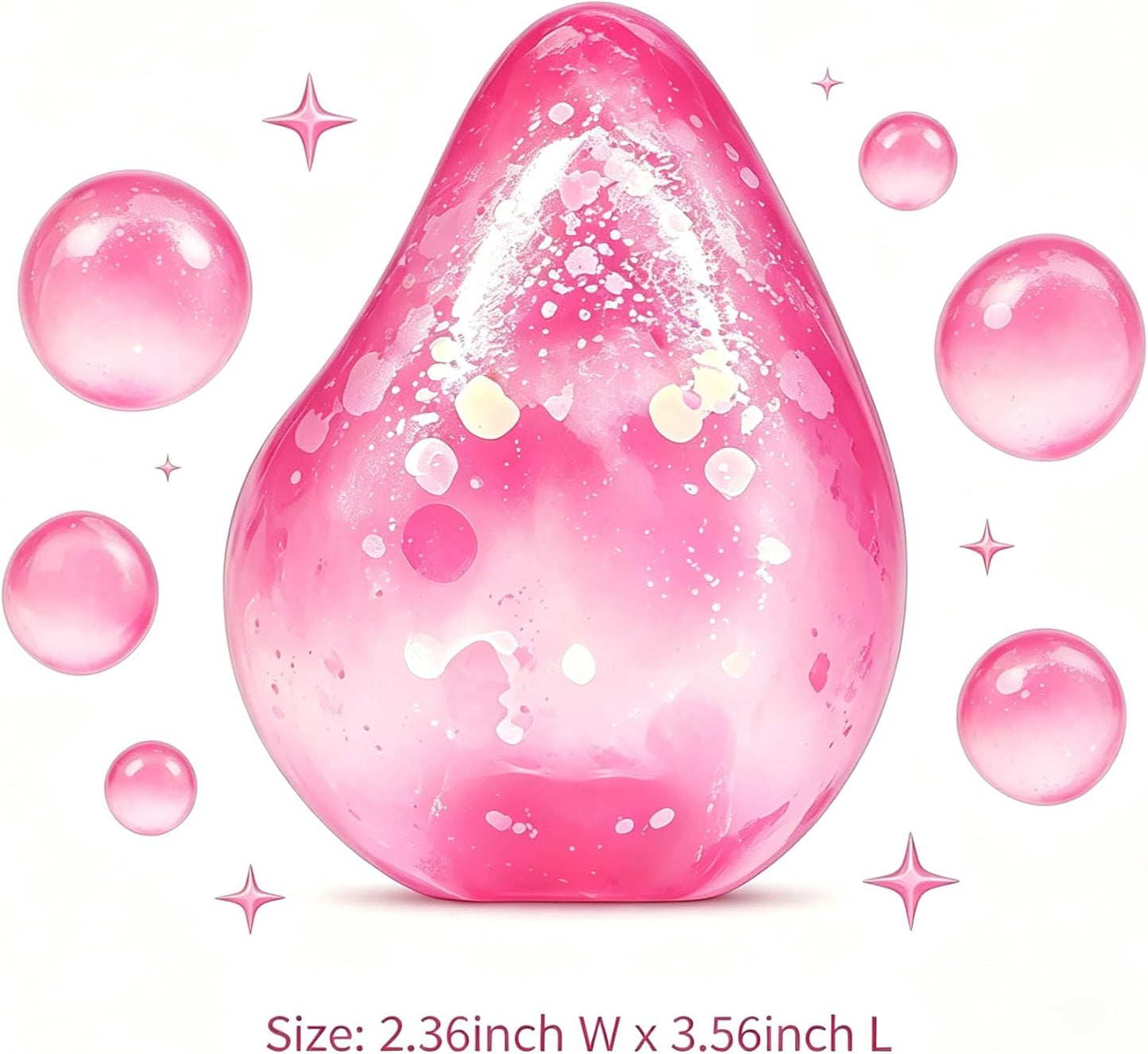 Fidget Toys - Squishy Stress Relief Cube for Anxiety | Pink Sensory Ball for Kids with Autism