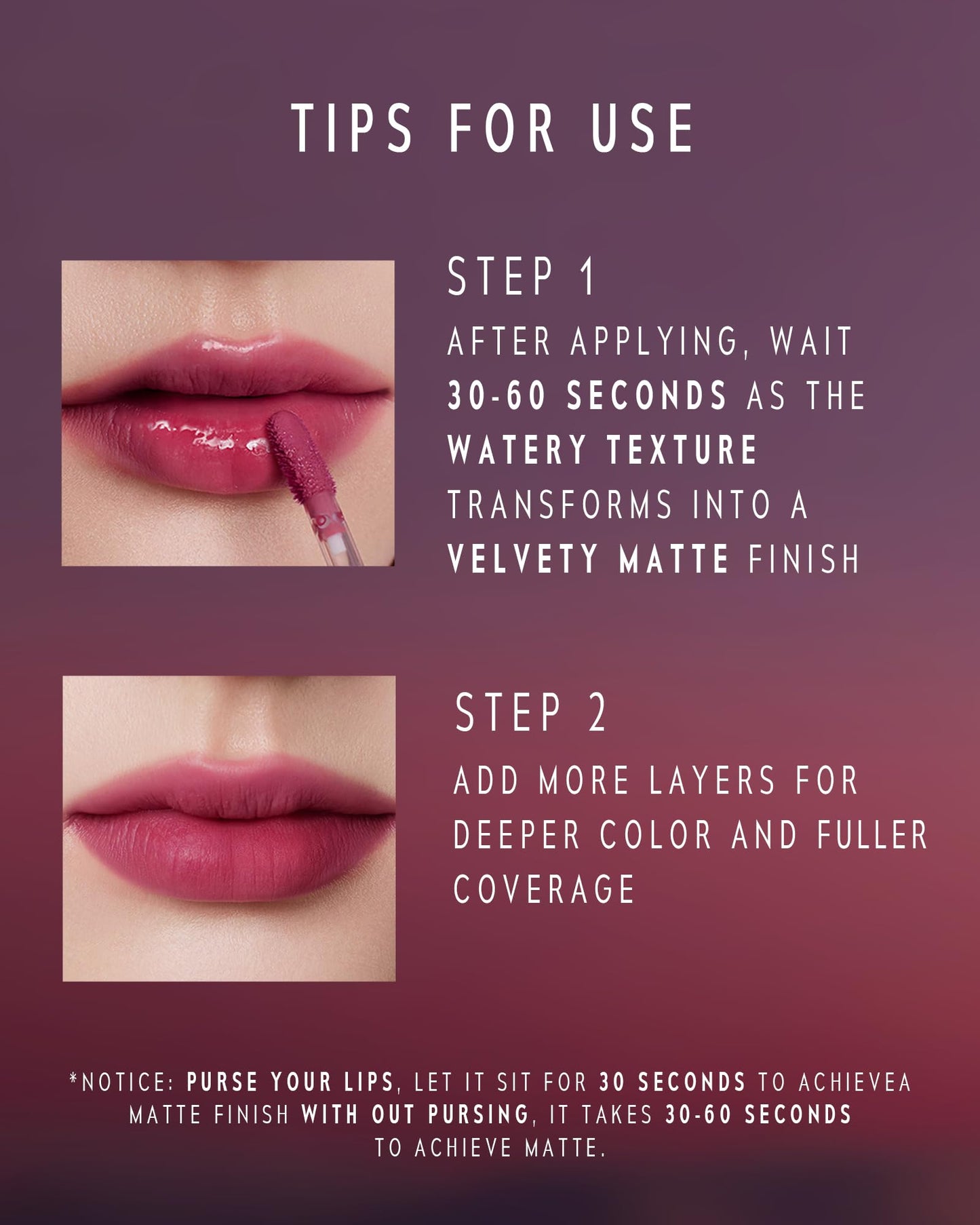 TIMEPHORIA Altera Blurring Tint Lip Stain 011 Quiver, Vibrant Pink Glossy to Soft Matte Finish, Blur Lip Lines, Weightless No-Sticky Airy Velvet Texture, Vibrant Hydrating Long-Lasting Lip Makeup