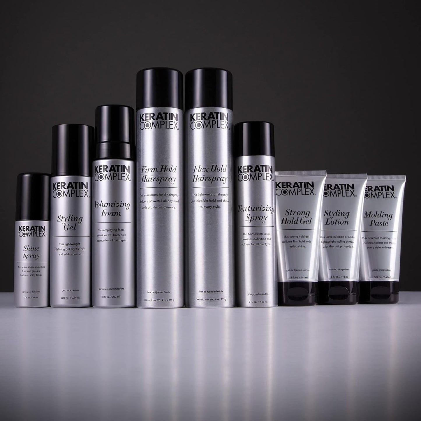 Keratin Complex Flex Hold Hairspray - Strong Hold & Frizz Control | 9 oz. Size