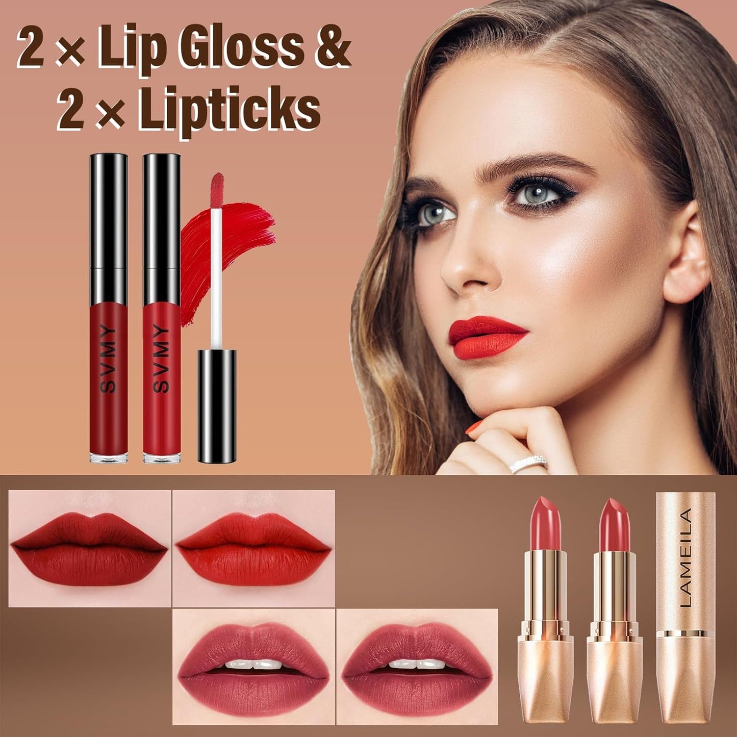 Makeup Set for Women | Complete Beginner Makeup Kit with Eyeshadow Palette & Essential Tools