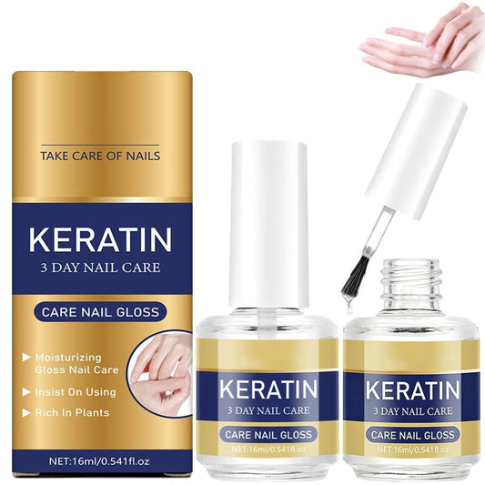 2PCS 3 Days Keratin Nail Care Oil,2026 New Moisturizing Cuticle Oil for Strong Nail,Intensive Repairs Dry & Weak Nails