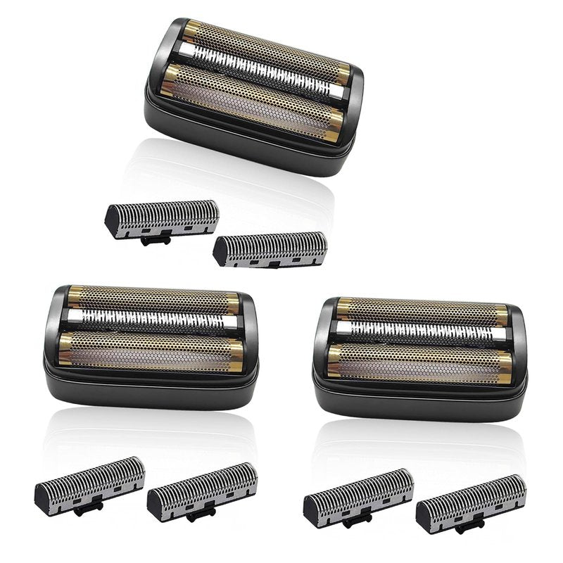 Replacement Head for Andis Foil Shaver Model 17300 reSURGE, Electric Shaver Replacement Blades, Men (Black/3Pack)