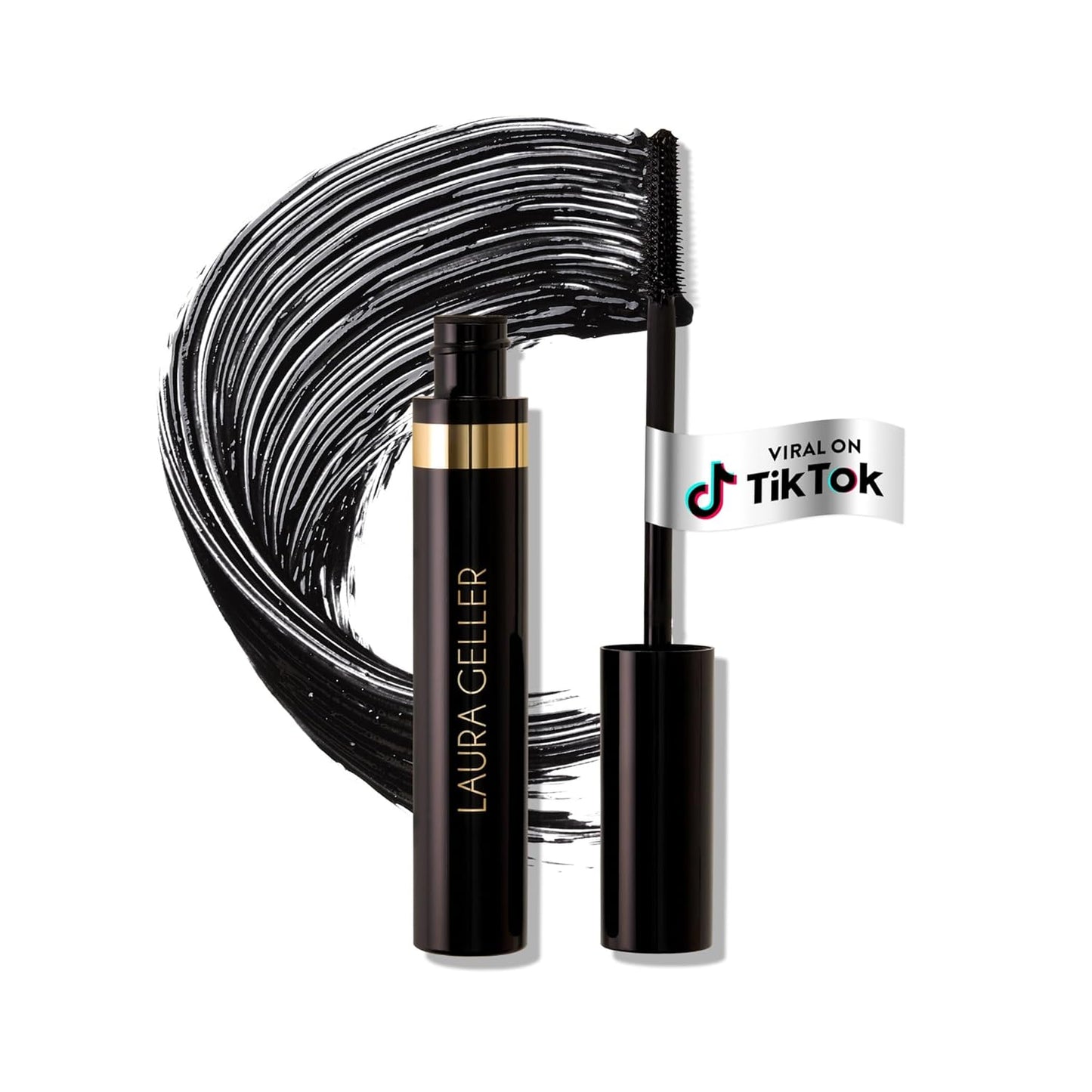 Laura Geller Kajal Longwear Mascara - Volumizing, Lengthening & Defining - Black, Smudge-Proof Formula