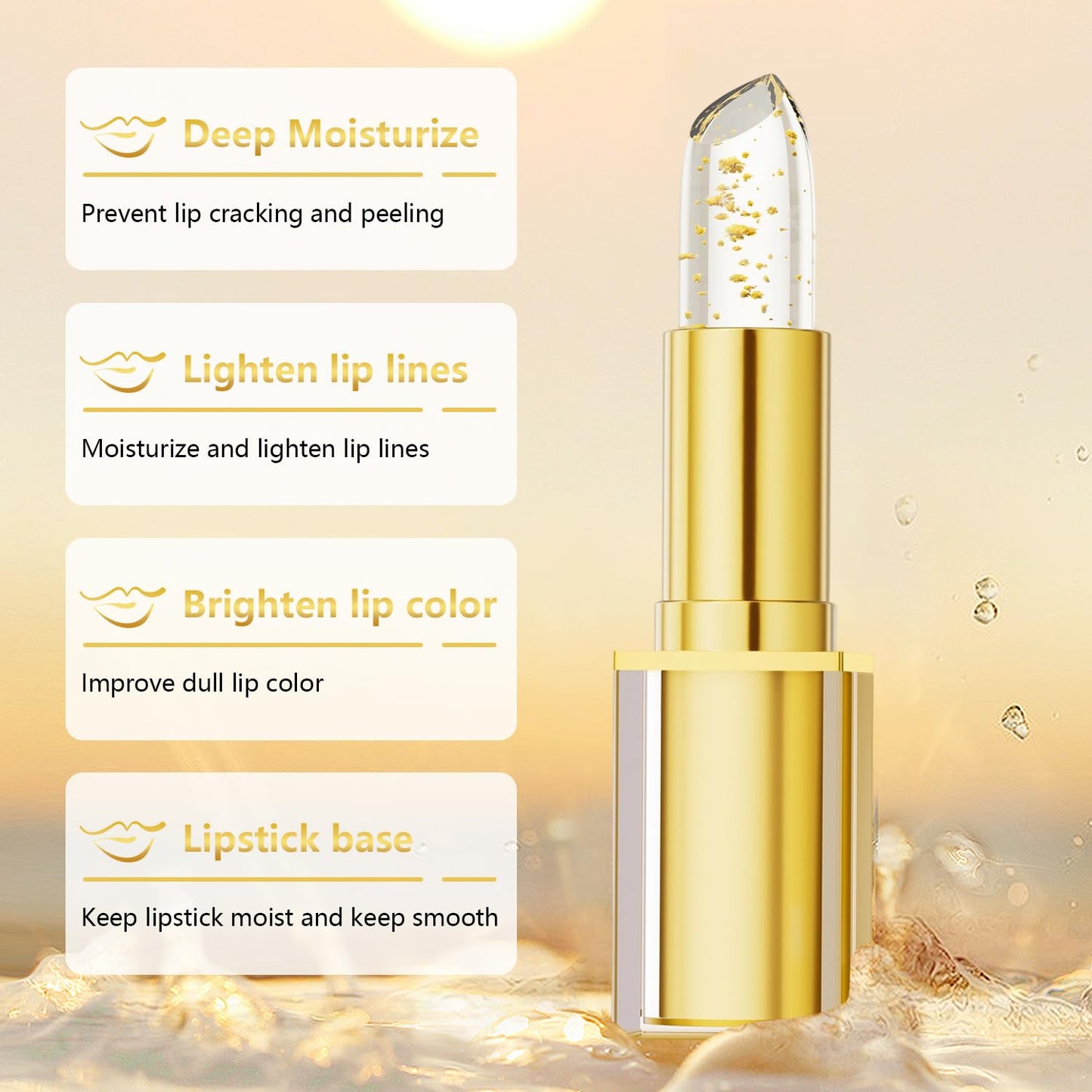 True Tone pH Adjusting Lipstick Set - Color-Changing Transferproof Lip Gloss | Long-Lasting Moisturizing Formula