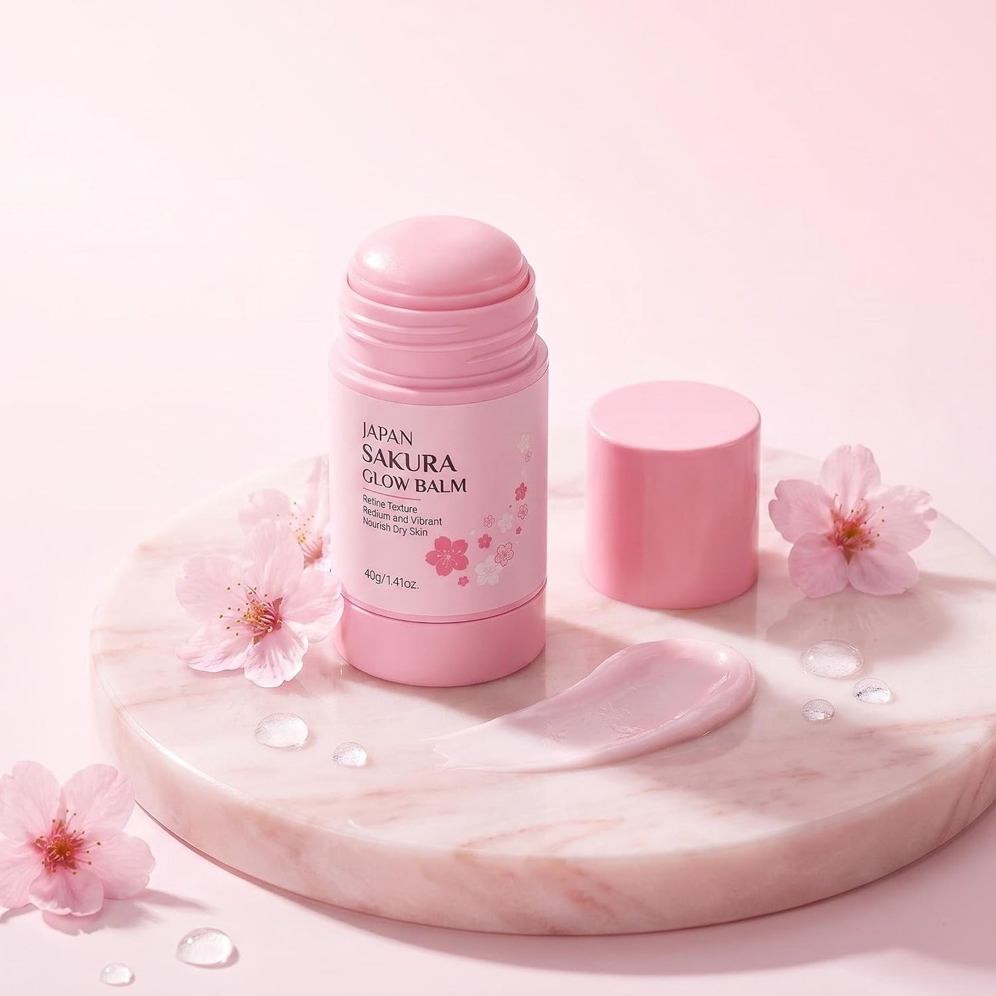 Sakura Foot Heel Stick - Deep-Repair Anti-Aging Balm with Shea Butter | Cracked Heel Treatment for Feet, Hands & Elbows