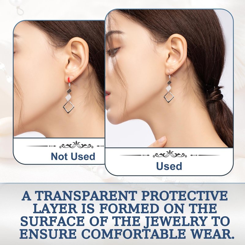 kuailaya Jewelry Sealant, Jewelry Protective Coating Forming an Efficient Isolation Barrier Invisible Protection Scratch-Resistant for Earrings Necklaces Bracelets Watches, 5ml