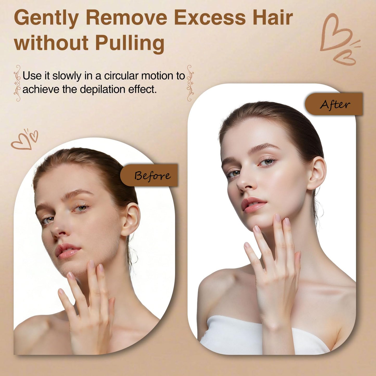 Gen 3 Replacement Heads for Flawless Facial Hair Remover,Razor Heads Compatible with Finishing Touch Flawless Facial Hair Remover,Shaver Head Replacement Blades for Facial Hair Removal for Women