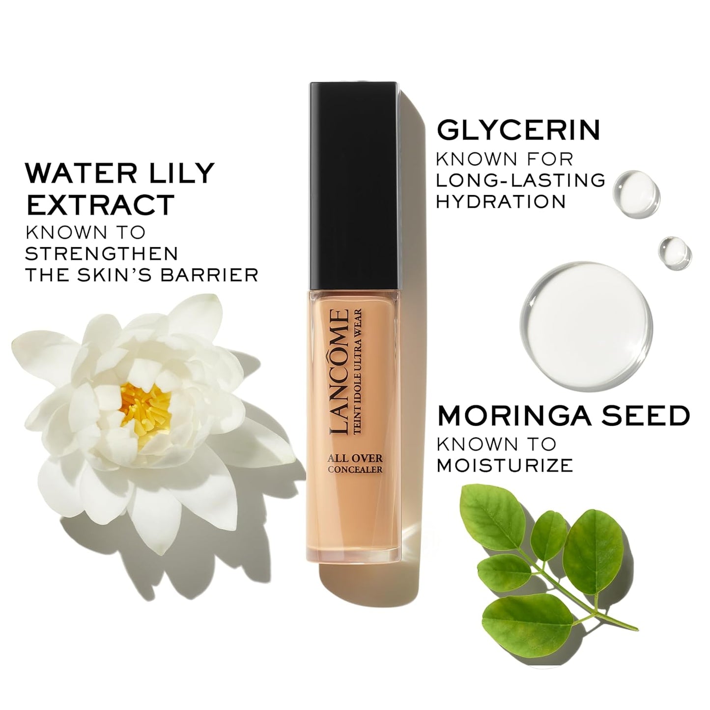 Lancôme Teint Idole Ultra Wear Concealer - Full Coverage, Natural Matte Finish | Lightweight, 24-Hour Wear