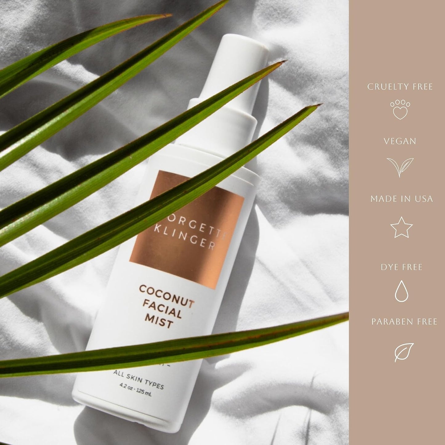Coconut Facial Mist - Hydrating Makeup Setting Spray with Antioxidants | 4.2 oz