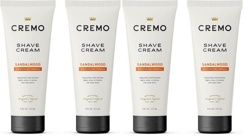 Cremo Barber Grade Sandalwood Shave Cream, Astonishingly Superior Ultra-Slick Shaving Cream Fights Nicks, Cuts And Razor Burn, 6 Fl Oz,2 Count (Pack of 2)