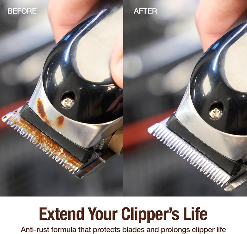 CLIPPERCIDE 5-in-1 Clipper Disinfectant Spray 15oz, 6 Pack | Cleans, Lubricates, Cools, Prevents Rust & Disinfects | Professional Clipper Spray for Barbers, Stylists & Pet Groomers | Made by BARBICIDE