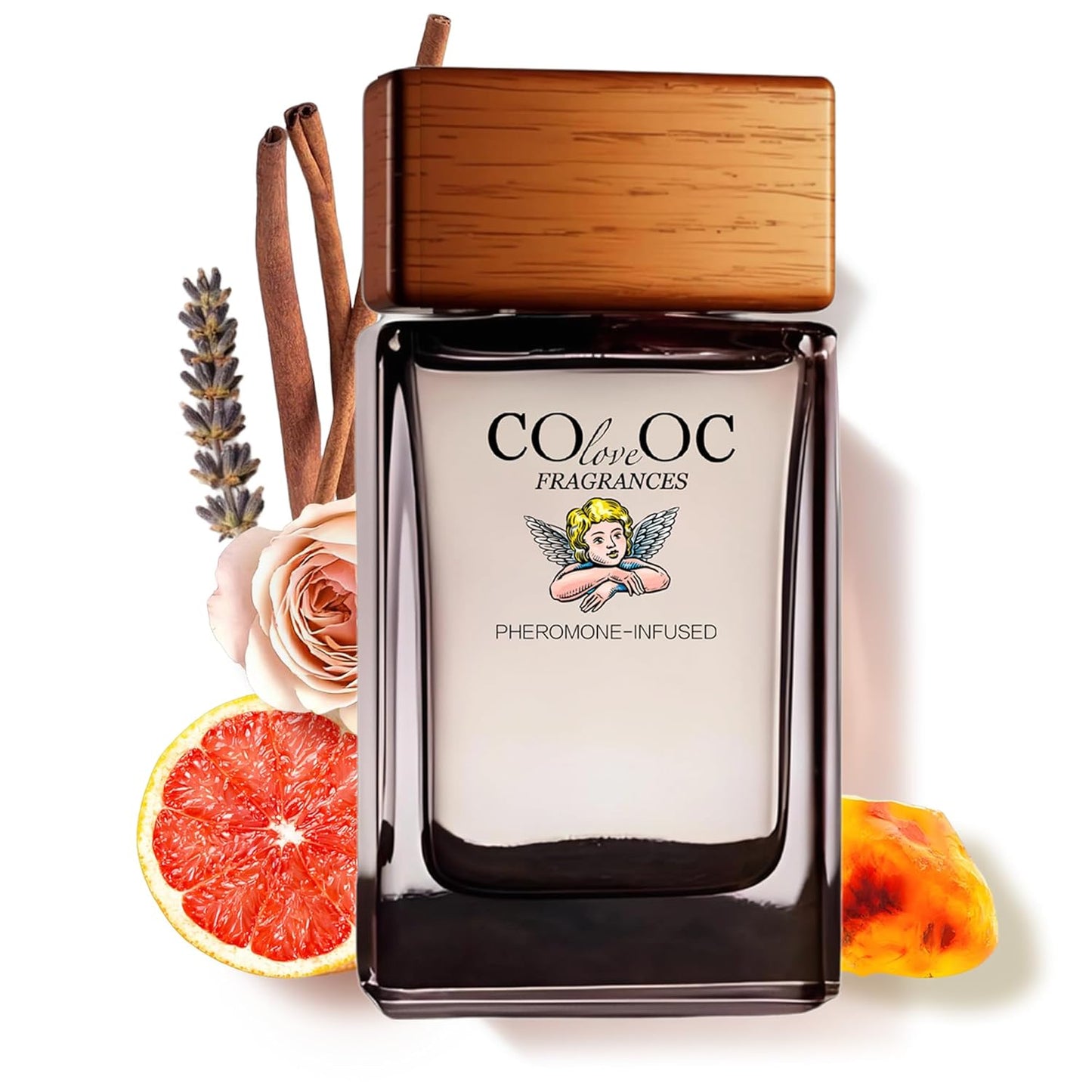 Pheromone Infused Cologne for Men - Spicy Woody Fragrance | Amber, Cinnamon, Musk & Leather - Long Lasting Perfume Gift