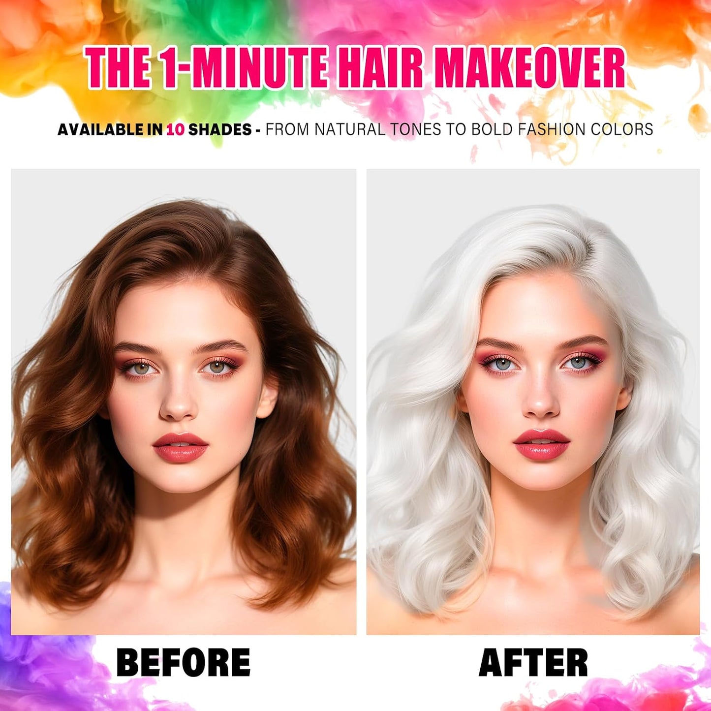Temporary Hair Color Spray - Washable White Hair Dye for Kids & Adults | 4.06oz | Perfect for Cosplay & Parties