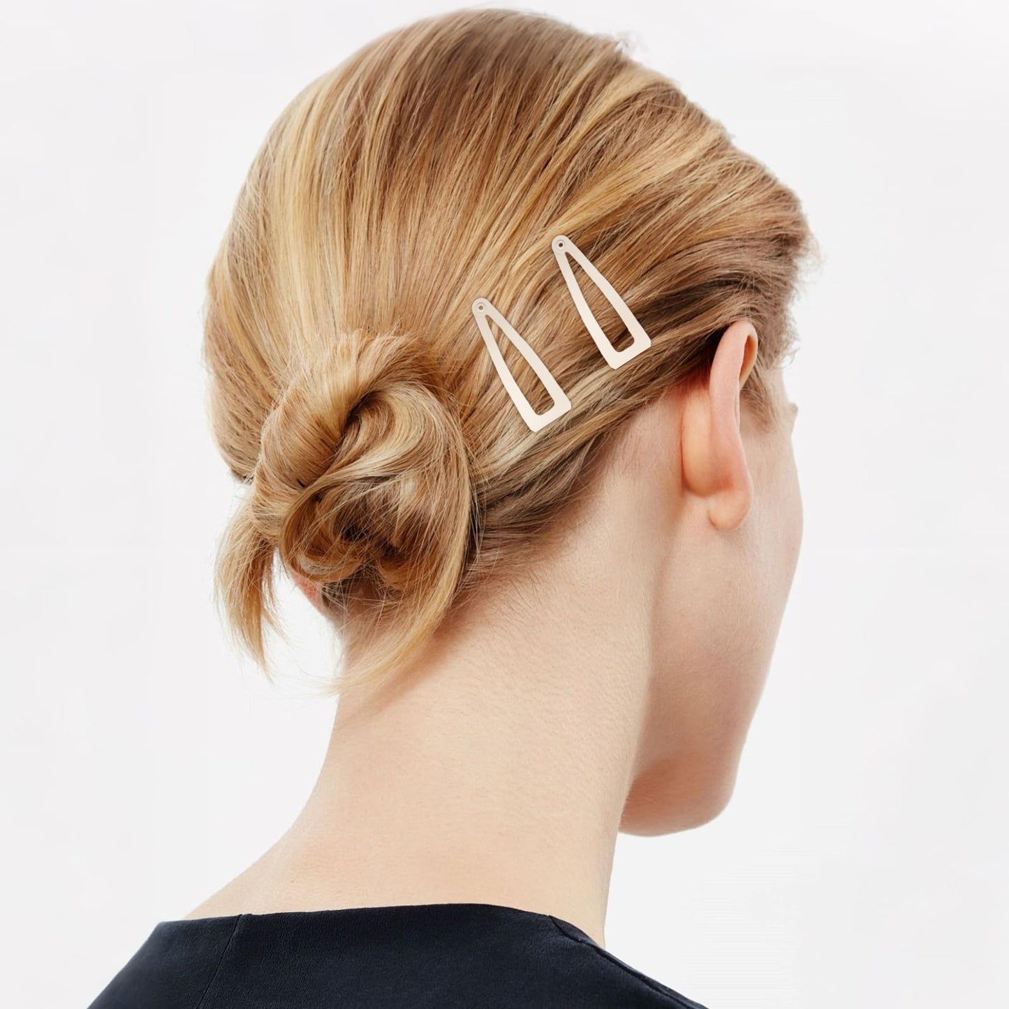 10 Pcs Double Grip Hair Clips, Sightor Metal Snap Hair Clips Hair Barrettes for Women Hair Making Salon Supplies Hair Accessories