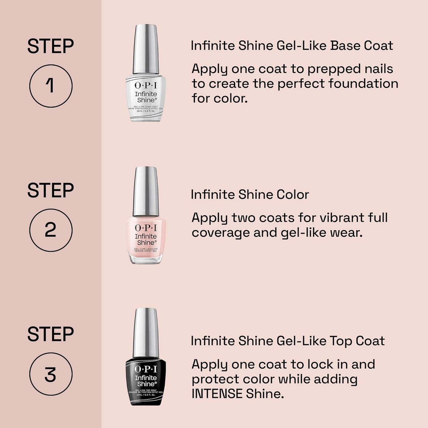 OPI Infinite Shine Nail Polish - Princesses Rule! Sheer Soft Pink Shimmer | Vegan, Long-Lasting, Streak-Free