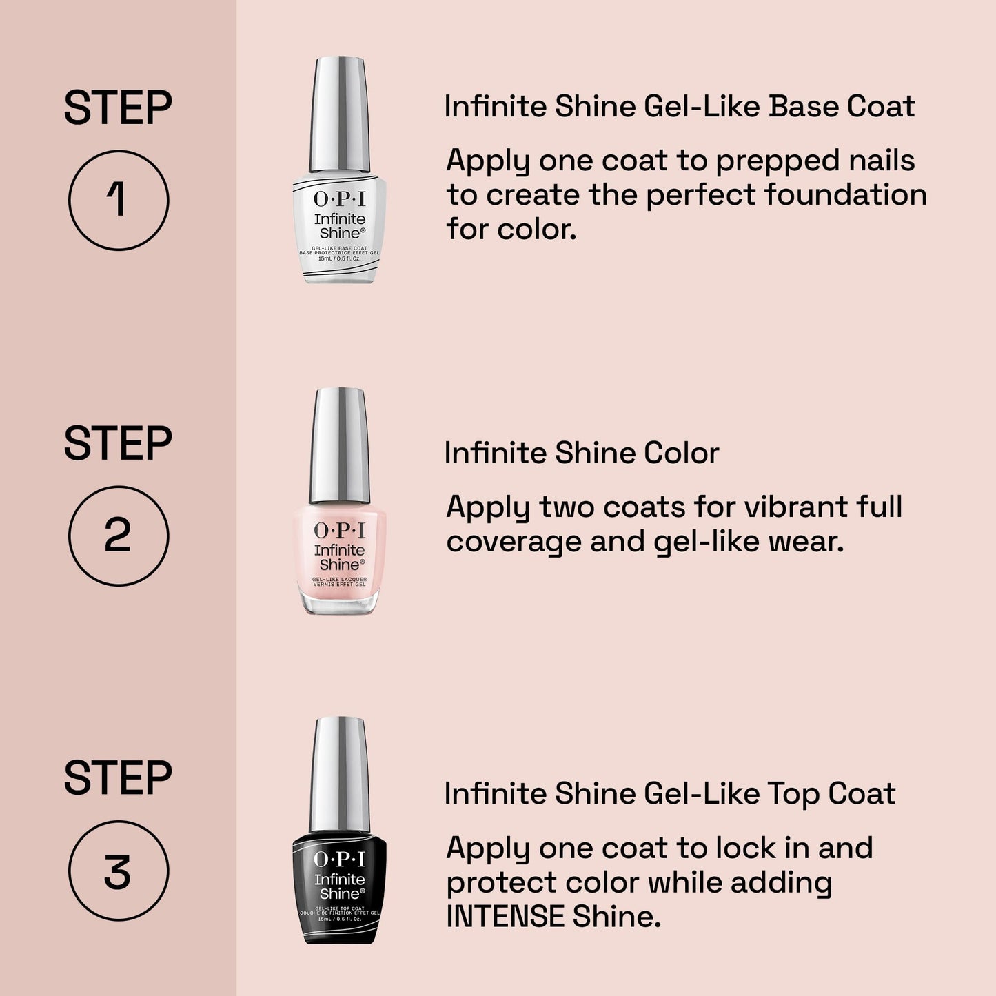OPI Infinite Shine 2PC Base Coat Top Coat Duo Pack | Long Wear Nail Polish Value Set | Protects Nails & High Shine Gloss
