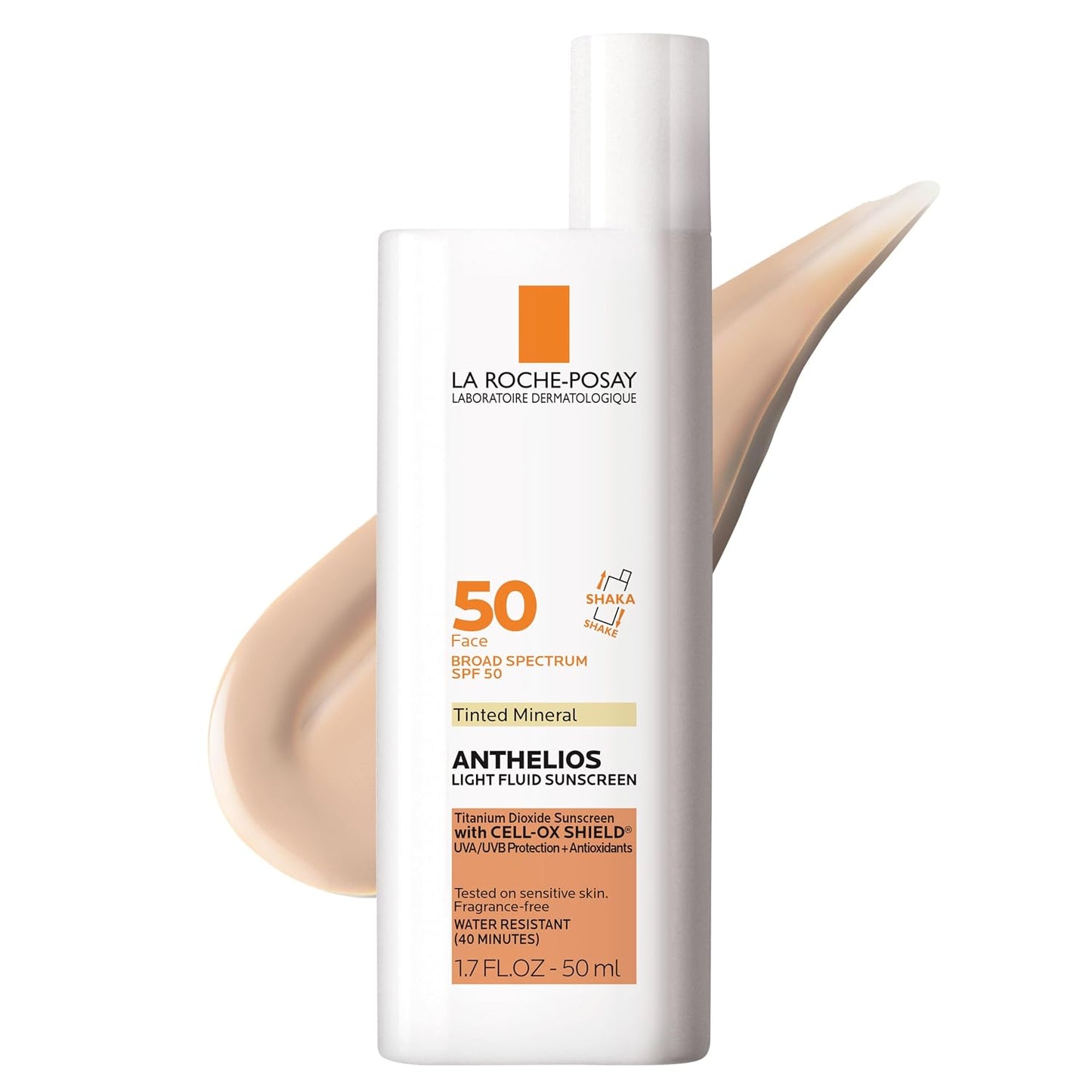 La Roche-Posay Anthelios Sunscreen SPF 40 - Ultra-Light Fluid, Oil-Free, Fast-Absorbing Face Protection