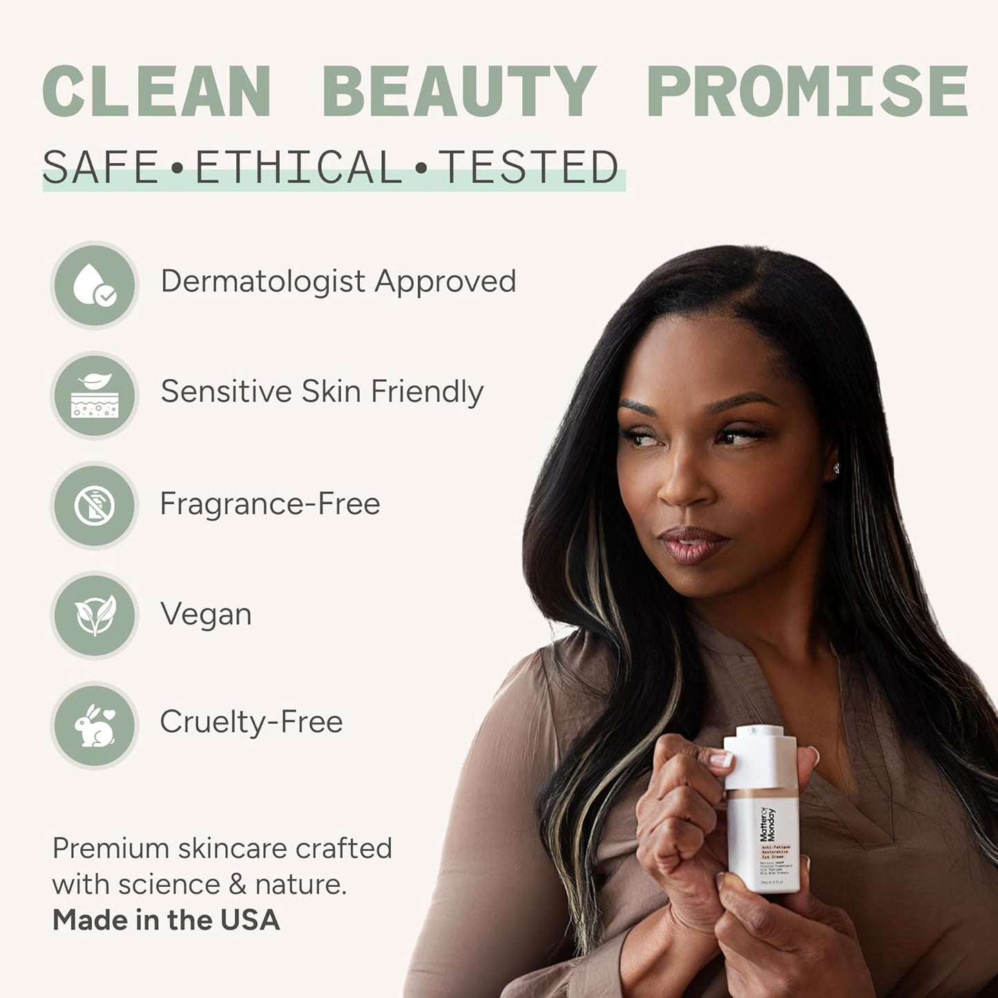 Under Eye Cream for Dark Circles - Caffeine & Peptides, Firming Formula for Puffiness & Fine Lines | 0.5 oz