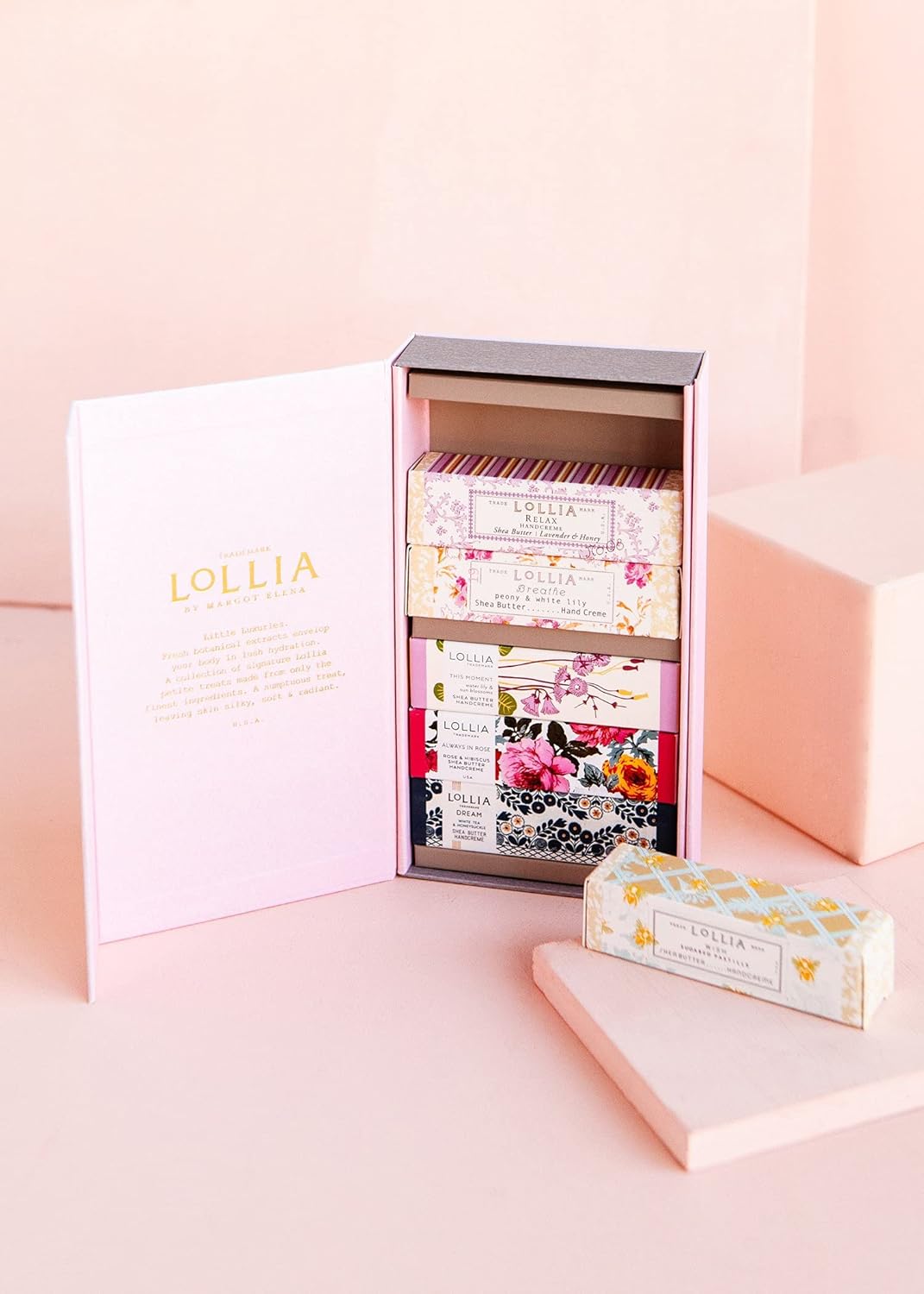 Lollia Always In Rose Hand Cream - Hydrating Rose & Hibiscus Lotion for Soft Skin | 4 oz.
