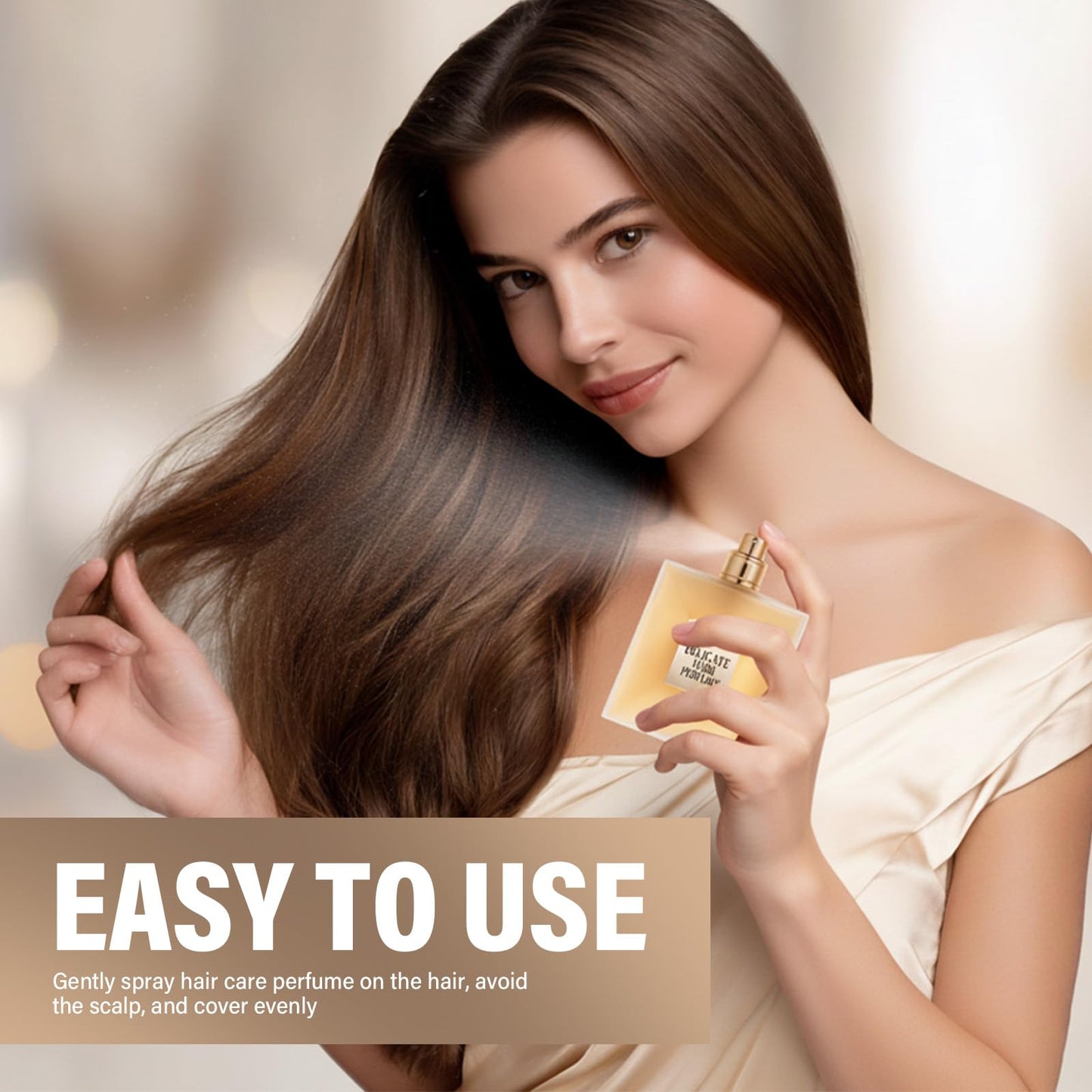 AETHEREVE Hair Perfume for Women, 50ML Natural Pheromones Perfume for Women with Long-Lasting Fragrance, Captivating Fragrance for Dry and Frizzy Hair Care Alcohol Free