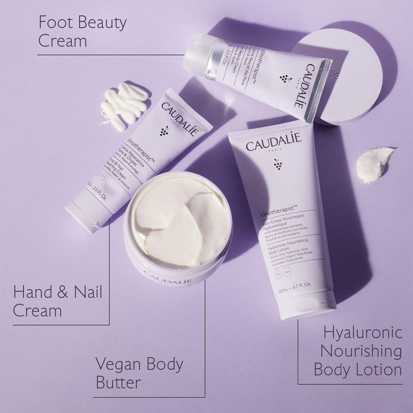 Caudalie Vinotherapist Hand & Nail Cream - Vegan Formula with Shea Butter & Grapeseed Oil | Moisturizing Care