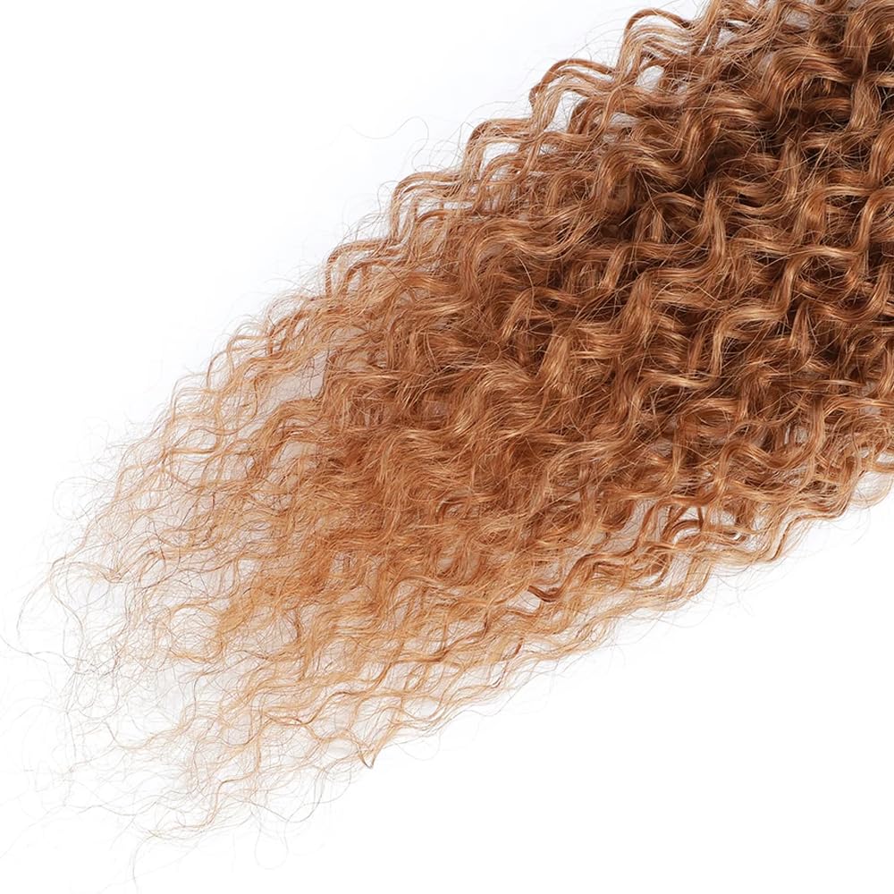 Color 4 Human Hair Bundles Dark Brown Curly Wave Bundles 24 26 28 inch Ombre Brown Bundle 3 Tone Natural Black and Brown Bundle