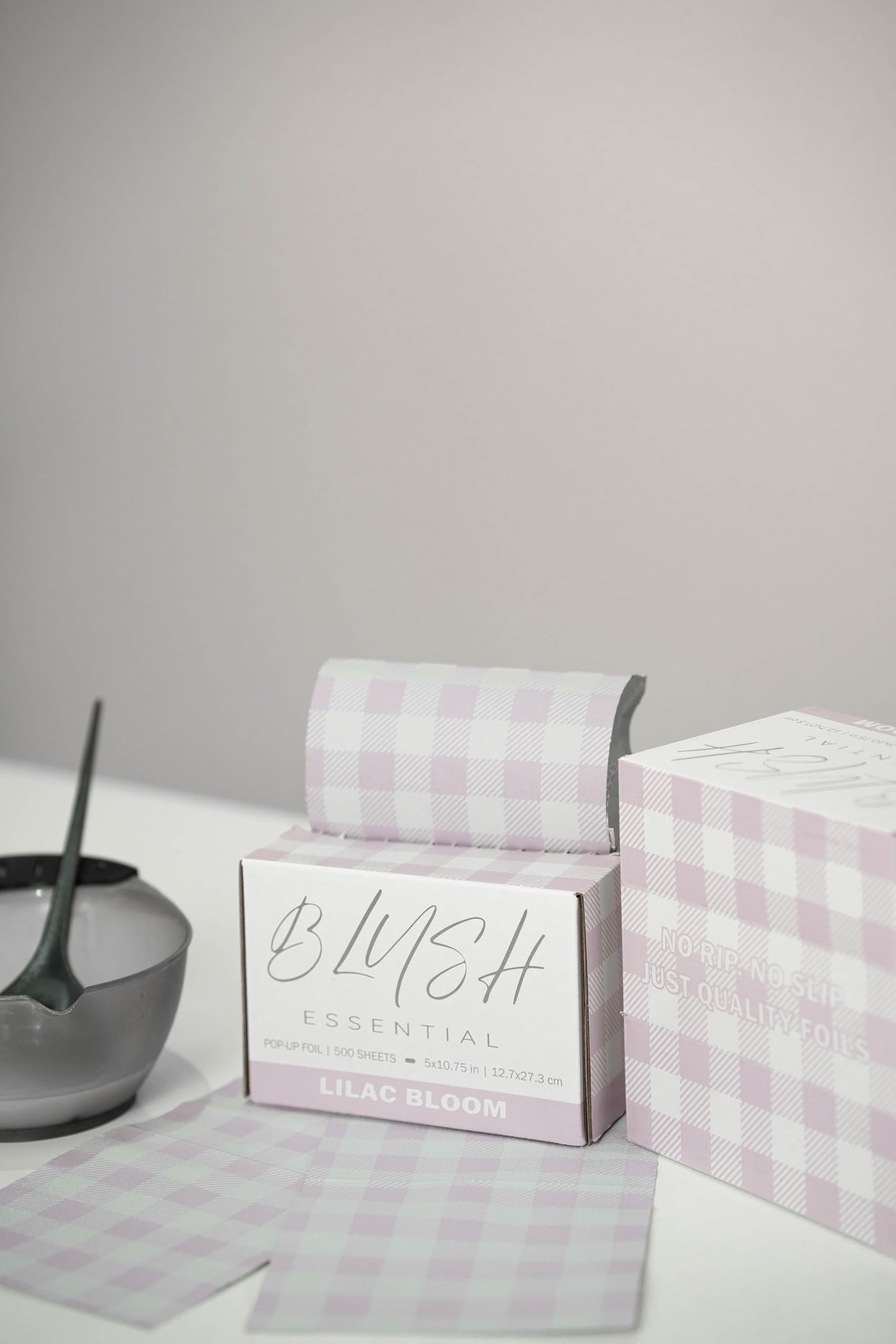 Blush Essential Lilac Bloom Design Hair Foils - Salon Foils for Coloring - Aluminum Foil Sheets for Hair,5"x10.75" 500 Sheets, Professional Hair Foils for Highlighting and Salon Use, Cute Hair Foils