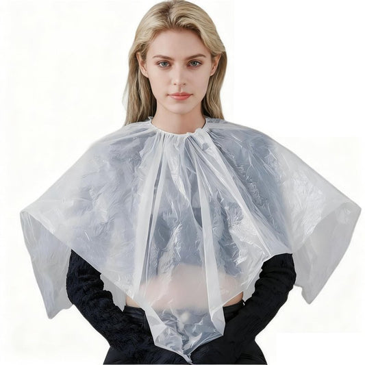 20 Pcs Disposable Waterproof Capes, Hair Cutting Cape,Hair Color Cape Disposable Hair Salon Capes for Hair Stylist, Hair Dye and Styling Bibs for Hairdresser Artist Clients