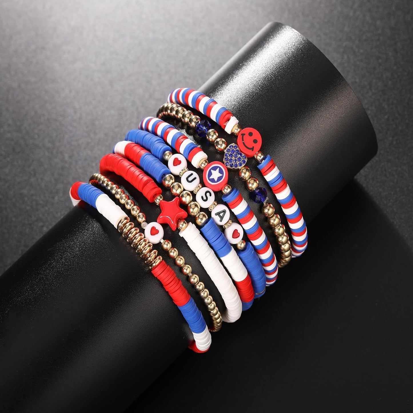 Friendship Bracelets Set - Colorful Beaded Stretchable Bracelets for Teens | Stackable Gift Ideas for Holidays