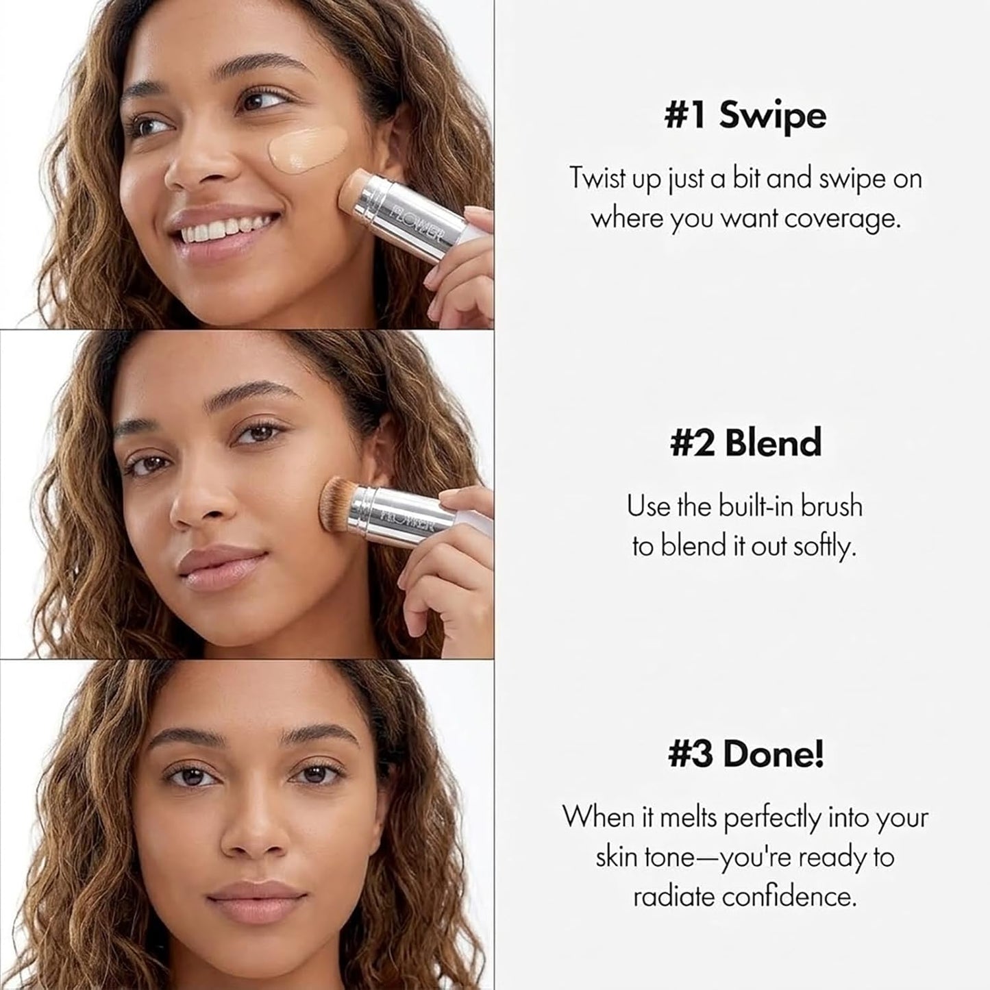 Color Changing Foundation Stick - Hydrating Balm to Cream Makeup | Adapts to Skin Tone, 202 Natural