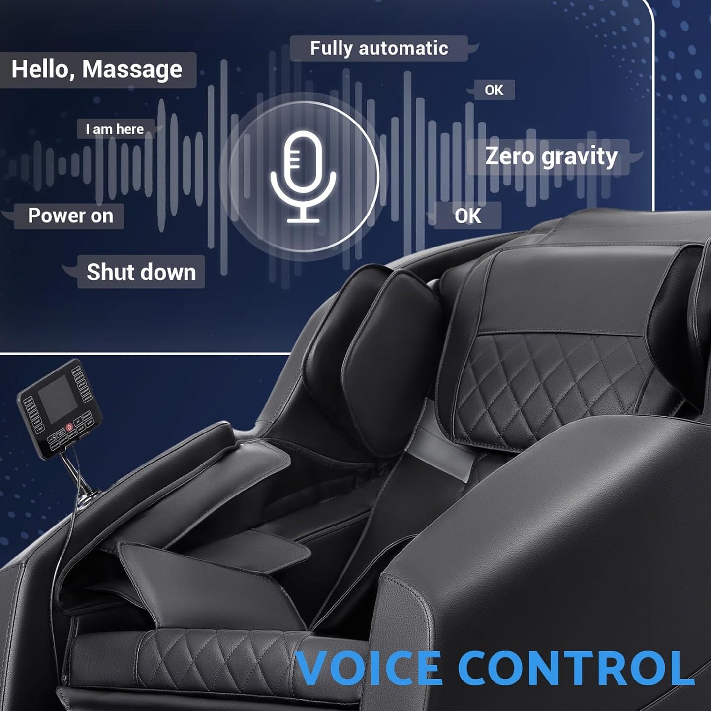 Zero Gravity Full Body Massage Chair - Shiatsu Recliner with 14 Massage Points, Heating & Bluetooth | Spacious Design
