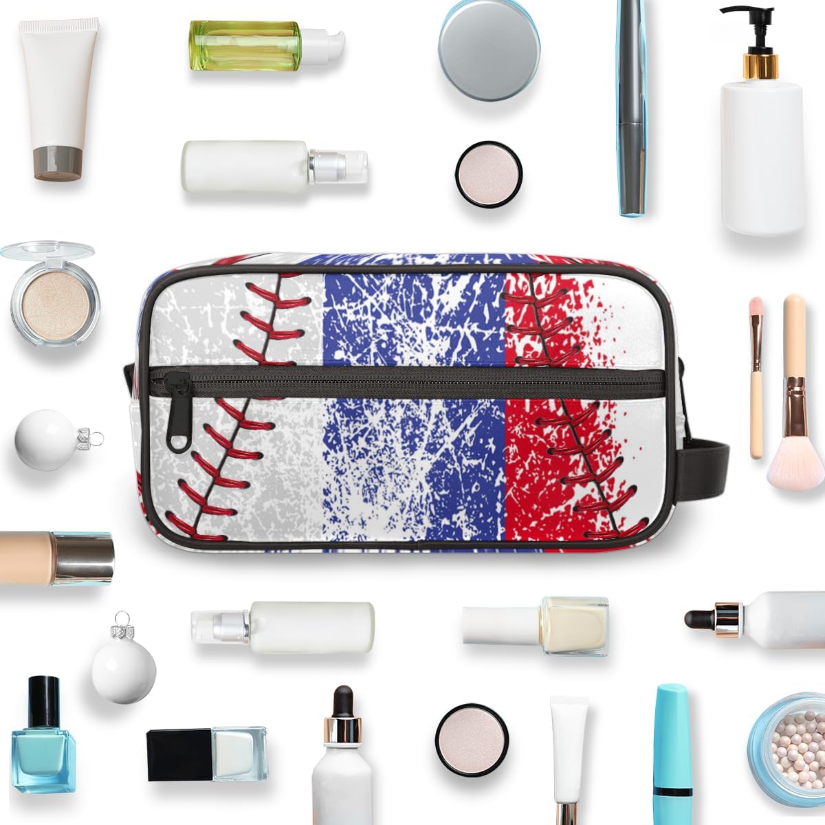 Boys Toiletry Bag - Vintage Baseball Waterproof Dopp Kit | Travel & Sports Essentials