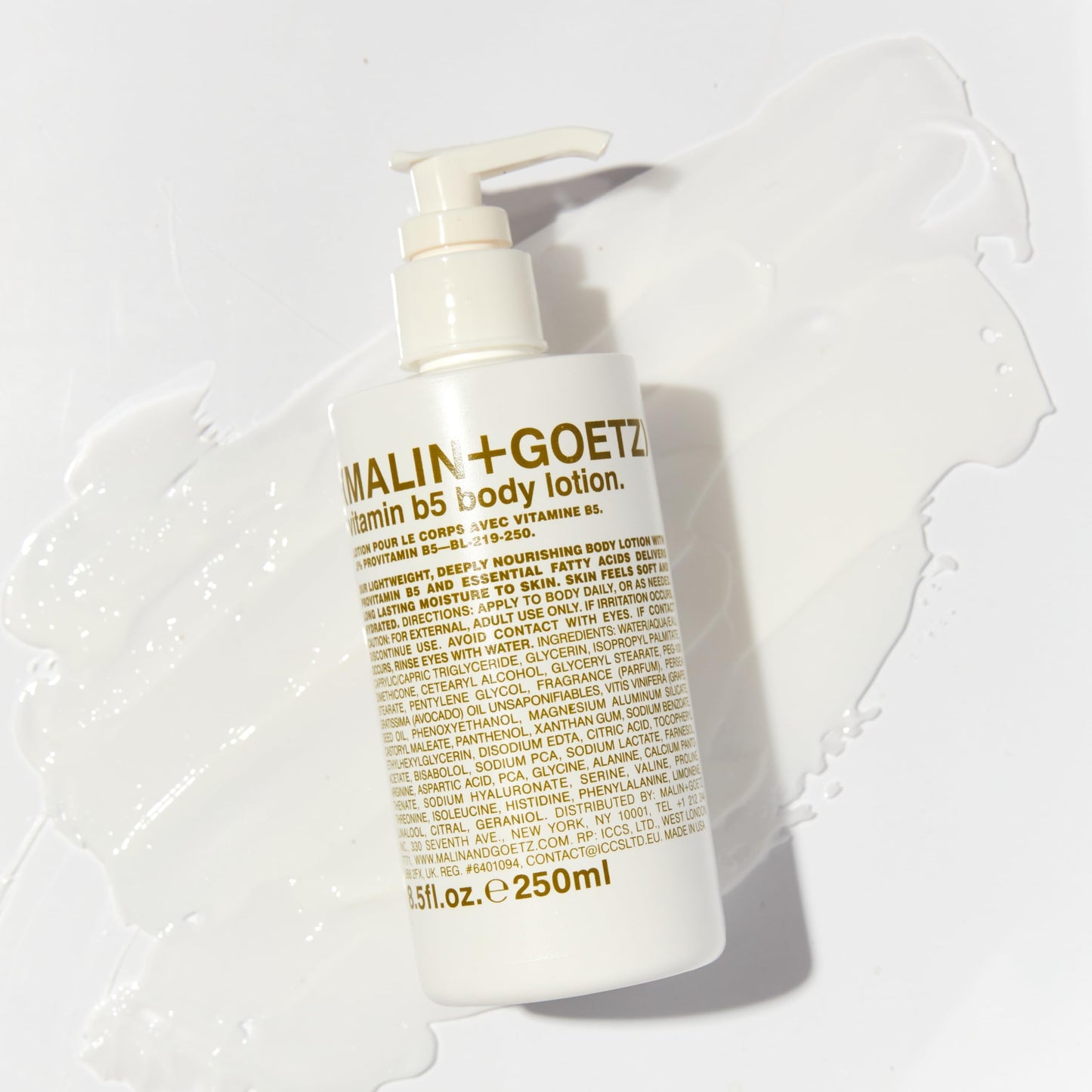 MALIN+GOETZ Vitamin B5 Body Lotion, Lightweight Daily Moisturizer with Avocado & Grapeseed Oils, Hydrating, Nourishing, Long-Lasting & Bergamot Scented, Vegan, Cruelty-Free