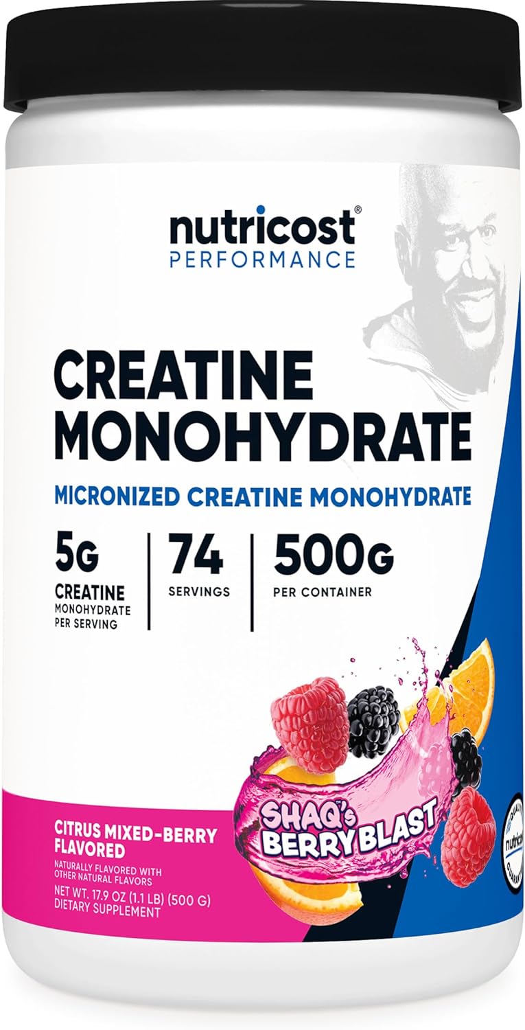 Creatine Monohydrate Micronized Powder - 5000mg Per Serving | 500g (17.9 Oz) - 100 Servings