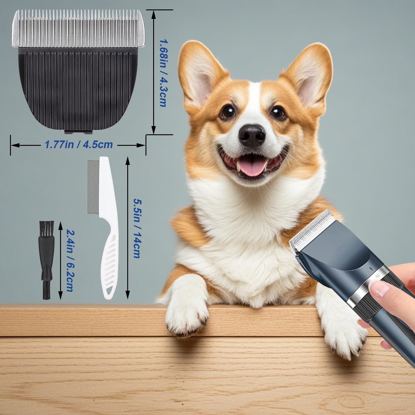 Dog Grooming Replacement Blades - Low Noise Clipper Blades for ONEISALL Dog Clippers | Pet Grooming Accessories