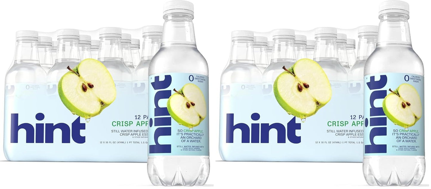 Hint Infused Bottled Water Variety Pack - Sugar-Free, Zero Calorie Natural Flavors | 16 Fl Oz (Pack of 12)