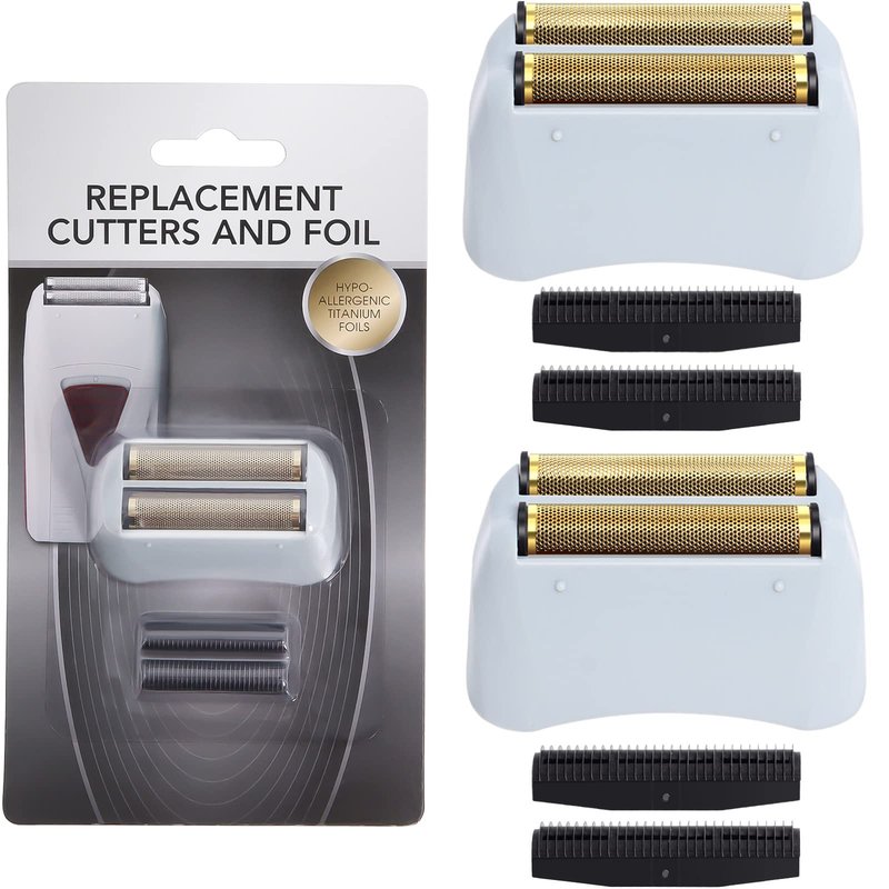 3 Pack Pro Replacement Foil and Cutters Compatible with Andis 17150(TS-1)/17155/17200 for ProFoil & Lithium Shaver, Golden