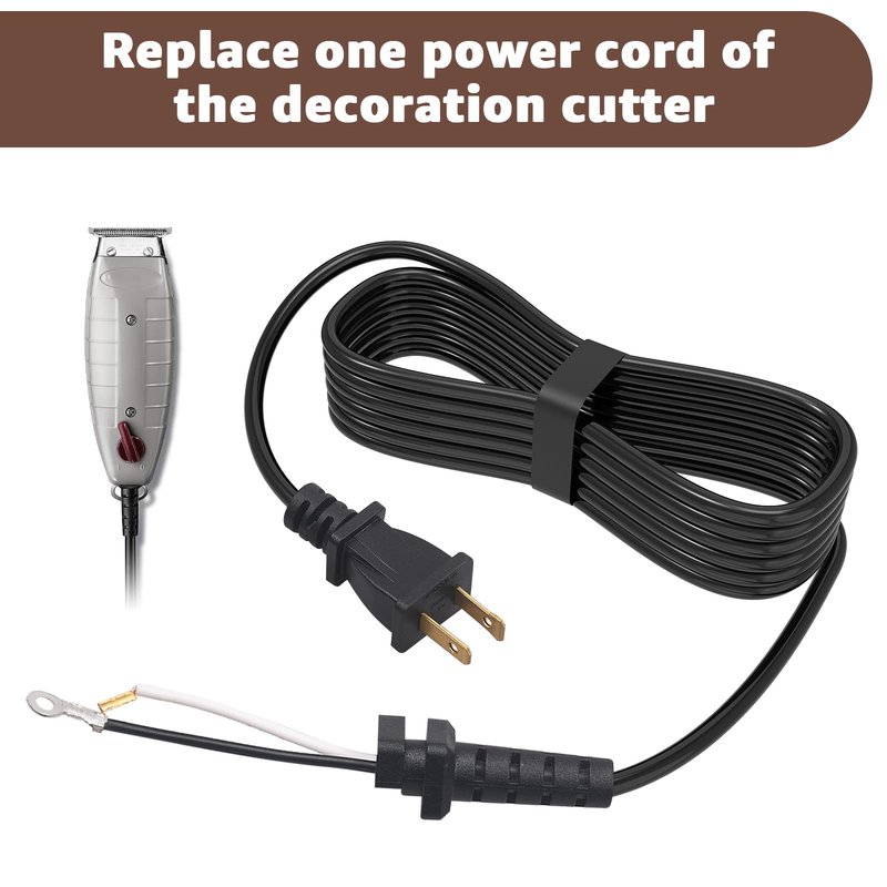 Hair Clippers Cord Replacement for Andis T-Outliner 04624 - Compatible with Andis Outliner 04603, T-Outliner 04710