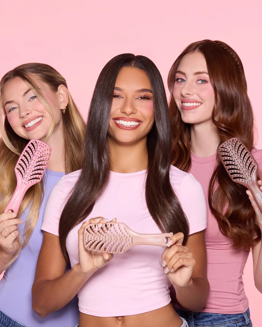FHI Heat UNbrush Smooth Blow Dryer Brush — Blow Out Brush w/ThermaProof Blow-Dry Friendly Bristles, Vented Cushion, Lightweight Handle for Faster Drying, Frizz Control, Salon-Quality Results