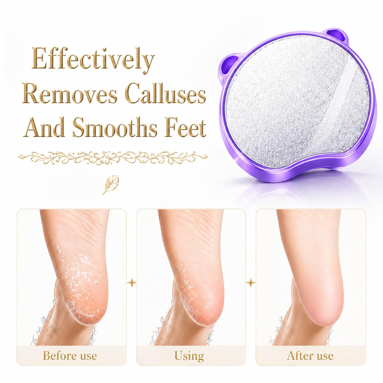 Magic Crystal Hair Eraser, Suitable for Men and Women Painless Exfoliating Crystal Hair Removal Tool, Magic Crystal Hair Remover for Legs and Back of Arms (Pink)