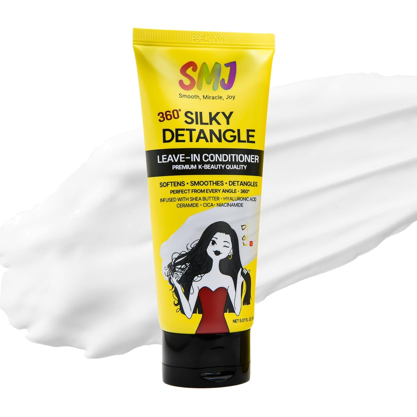 360° Silky Detangle Leave-In Conditioner - Easy Slip & Moisture Control | Lightweight Cream for Braids & Natural Hair | 5.07 FL OZ