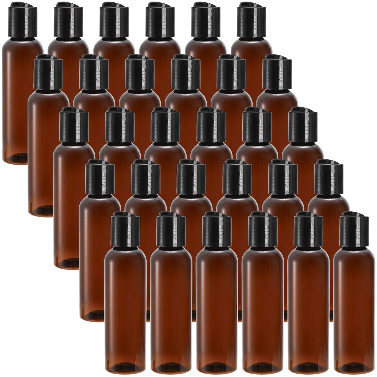 Bekith 30 Pack 4oz Travel Bottles for Toiletries, Small Plastic Squeeze Bottles with Flip Cap, Leakproof Empty Refillable Travel Size Containers For Shampoo, Lotions, Liquid Body Soap