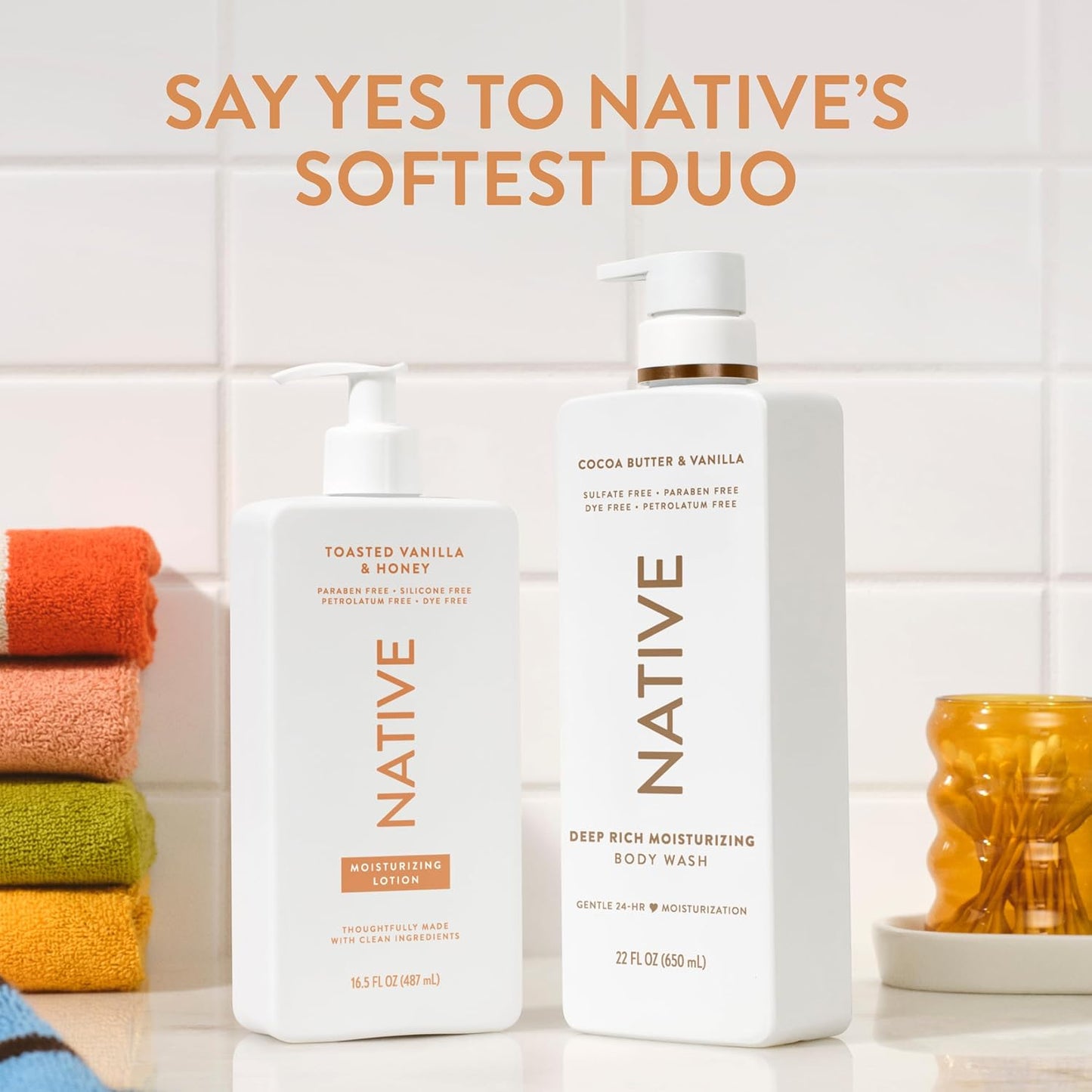 Body Lotion with Plant-Based Moisturizers - Restores Dry Skin, Toasted Vanilla & Honey | 16.5 fl oz