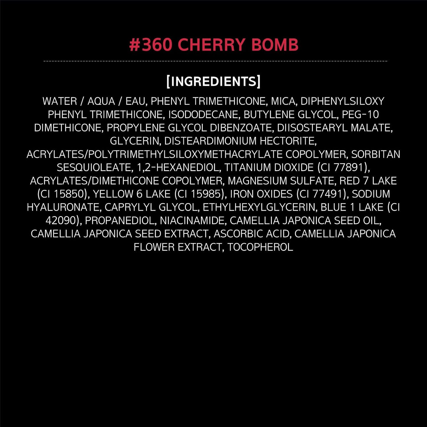 HERA Liquid Blush #360 Cherry Bomb - Hydrating Serum Formula for Glass Skin Glow | 7.5g, Buildable Radiance