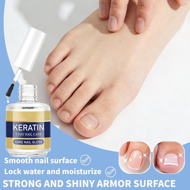 Keratin Nail Care Oil - Strengthening Formula with Amino Acids for Dry, Weak & Brittle Nails | 2-Pack
