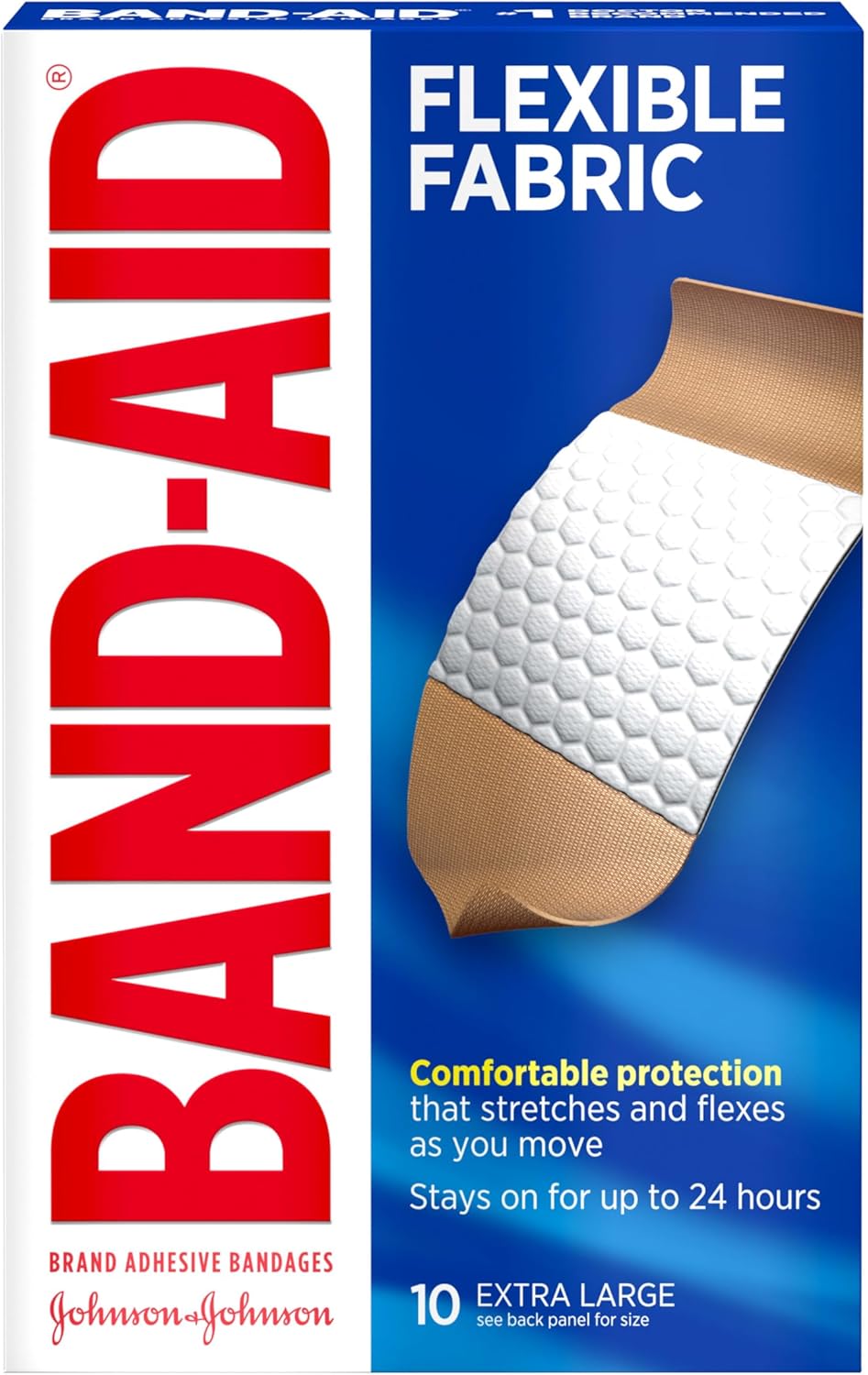 Flexible Fabric Adhesive Bandages - Comfortable Sterile Wound Care for Cuts & Scrapes | 100 Count
