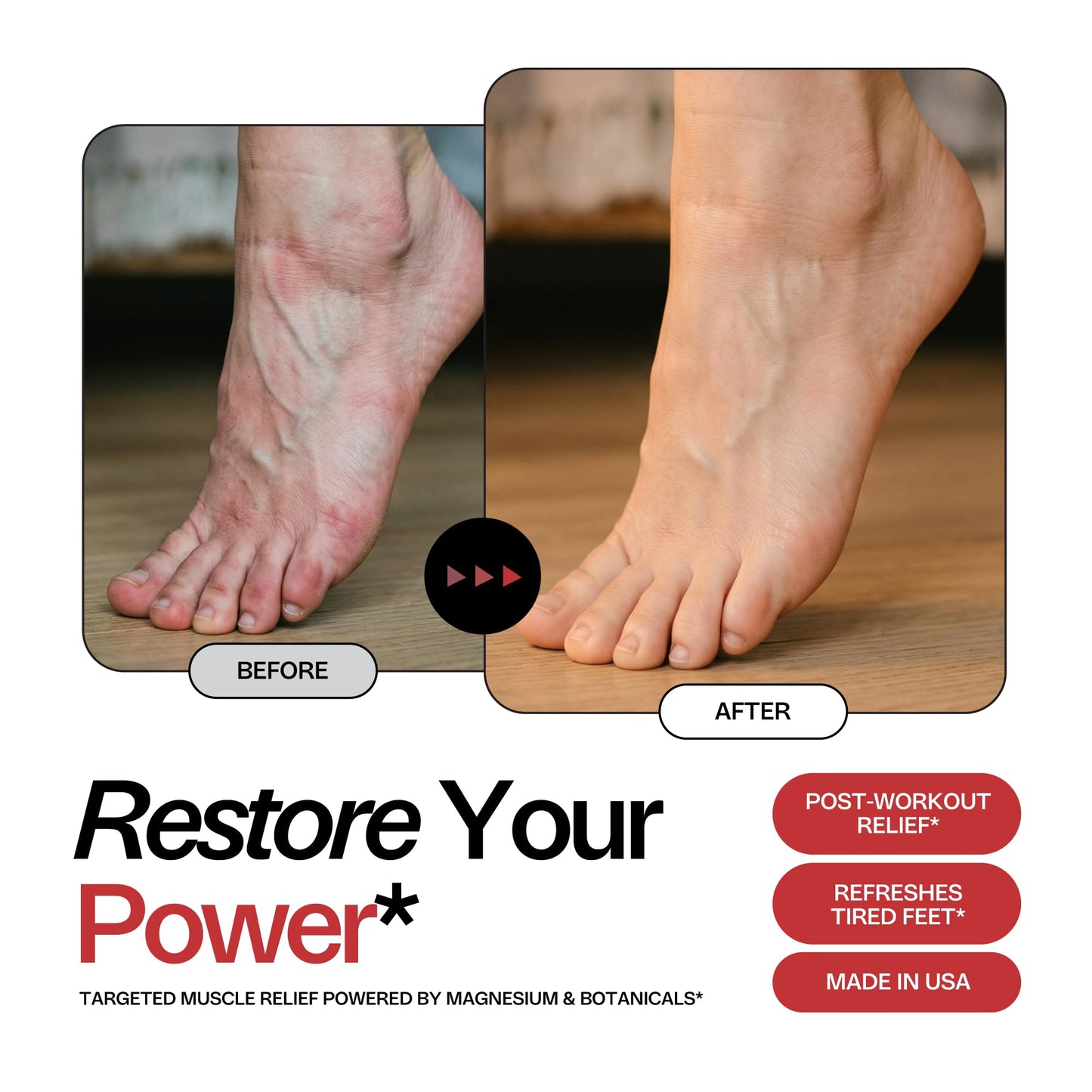 Foot Choice Muscle Soothing Foot Soak with Epsom Salt & Arnica - Relieves Soreness, Eases Tension & Recovery for Athletes - Eucalyptus & Peppermint - 1lb